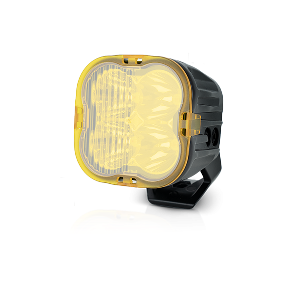 Amber Half-Reeded Lens – 15 Degrees