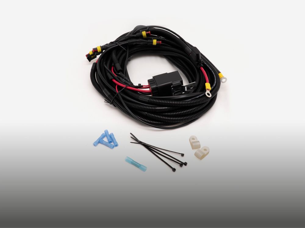 Four-Lamp Wiring Kit (Low Power, 12V) with Splice