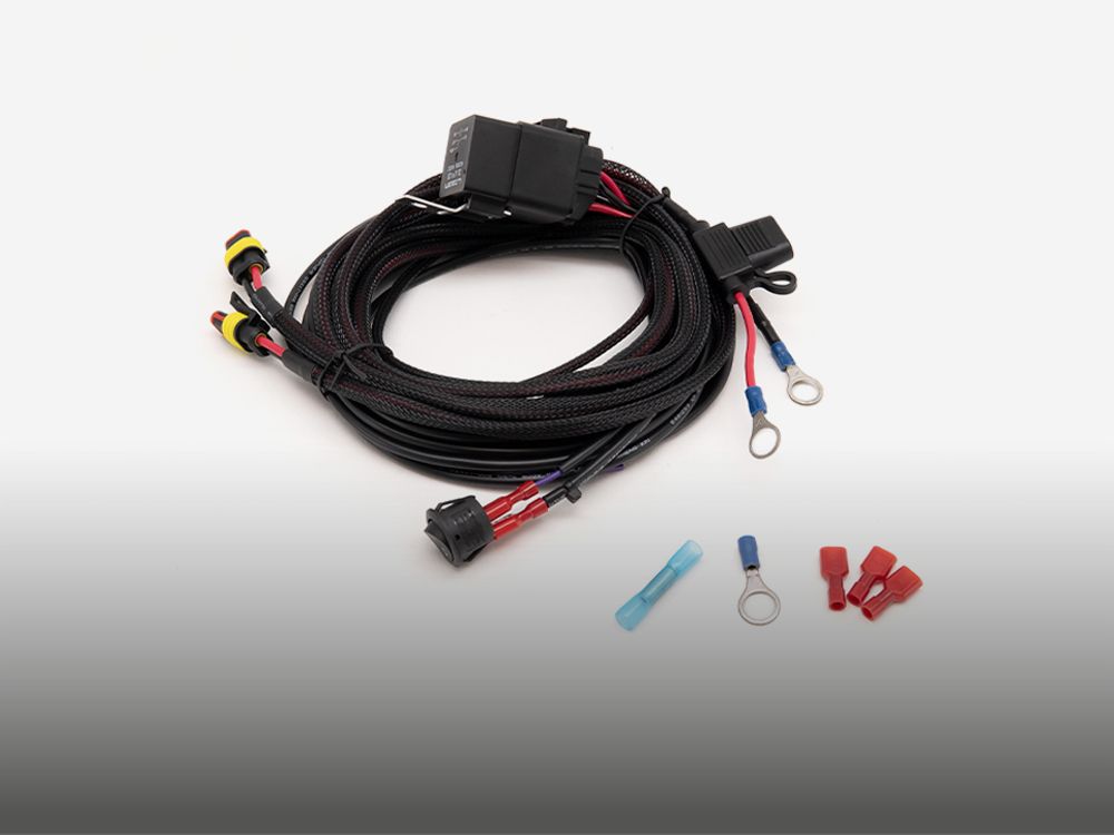 Two-Lamp Wiring Kit - Mid Power (2-Pin, Superseal, 12V)